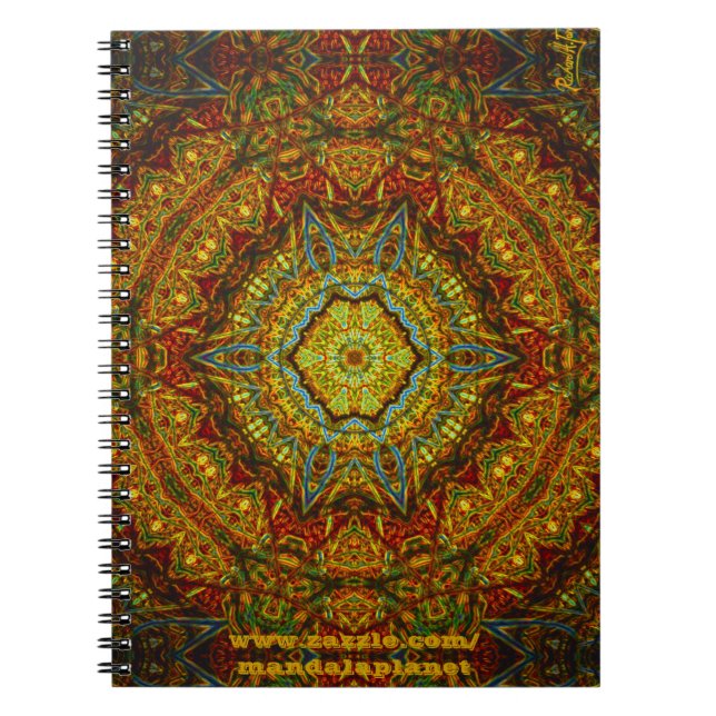 Caderno da Manchar-Vidro-Gás-Anel-Mandala (Frente)