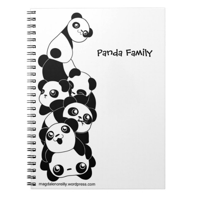Caderno da panda de Pandastic (Frente)