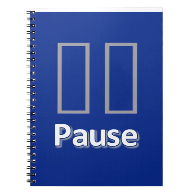 Caderno da Pausa Azul (Frente)