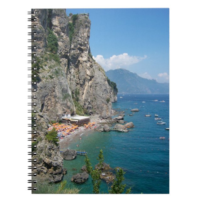 Caderno da praia da costa de Amalfi (Frente)
