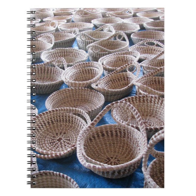 Caderno das cestas do SC Sweetgrass de Charleston (Frente)