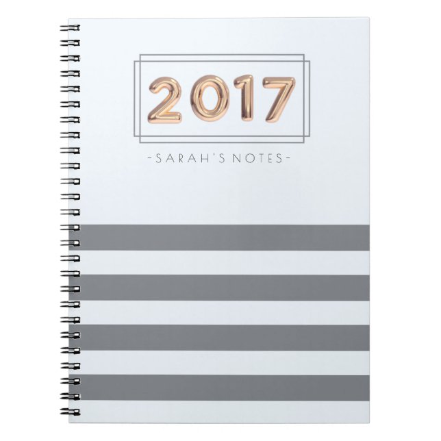 Caderno de 2017 balões (Frente)