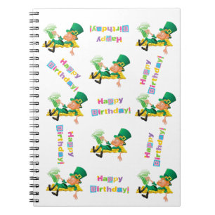 Caderno de aniversário do dia de São Patrício