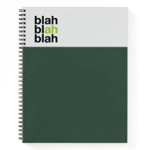 Caderno de Bloco de Cor Mínima – Blá Blá Blá