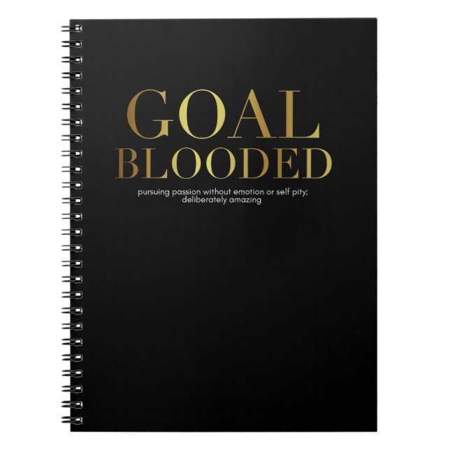 Caderno de Blooded do objetivo (Frente)