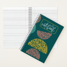 Caderno de capa dura pautado para faculdade