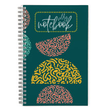 Caderno de capa dura pautado para faculdade
