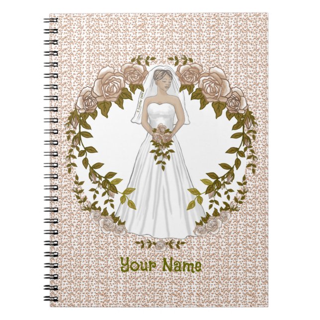 Caderno de casamento personalizado da Noiva Apaixo (Frente)