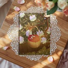 Caderno de Cesta de Framboesa da Hora Dourada