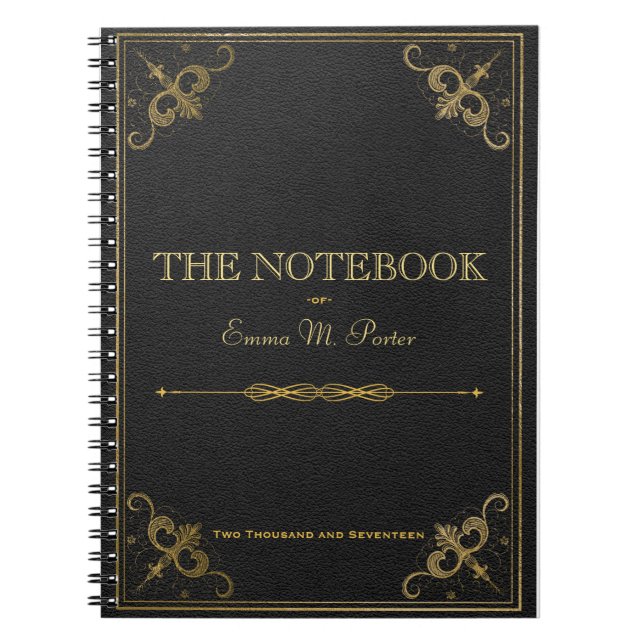 Caderno de couro da escola do livro do estudante (Frente)