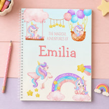 Caderno de Desenho Diário Unicórnio Aventuras Mági