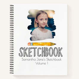 Caderno de desenho infantil personalizado fofo