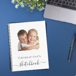 Caderno de desenho personalizado com foto de crian