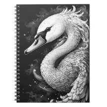 Caderno de espiral "Cisne Trombeteiro" Olhar de Es