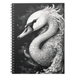 Caderno de espiral "Cisne Trombeteiro" Olhar de Es