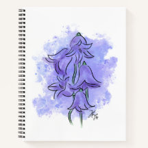 Caderno de Flores Campainhas
