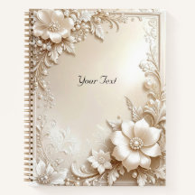 Caderno de Flores de Marfim