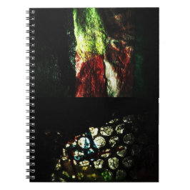 Caderno de Fotos de Espiral Abstrata Escura, Simpl