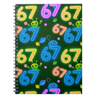 Caderno de fotos em espiral 67 com alienígenas