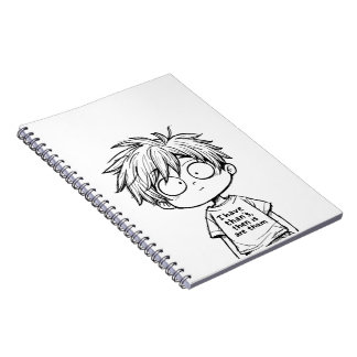 Caderno de Fotos em Espiral de Garoto Anime Chibi