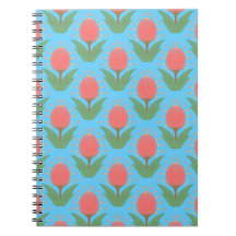Caderno de Fotos em Espiral de Tulipas Alegres