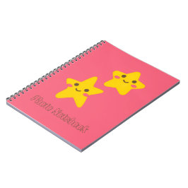 Caderno de Fotos em Espiral Estrelas Sorridente