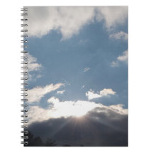 Caderno de Fotos em Espiral Luz Solar Através de N