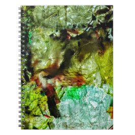 Caderno de fotos espiral abstrato amarelo,Halcyon