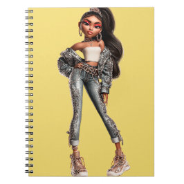 Caderno de Fotos Espiral Amarelo Glow Getter