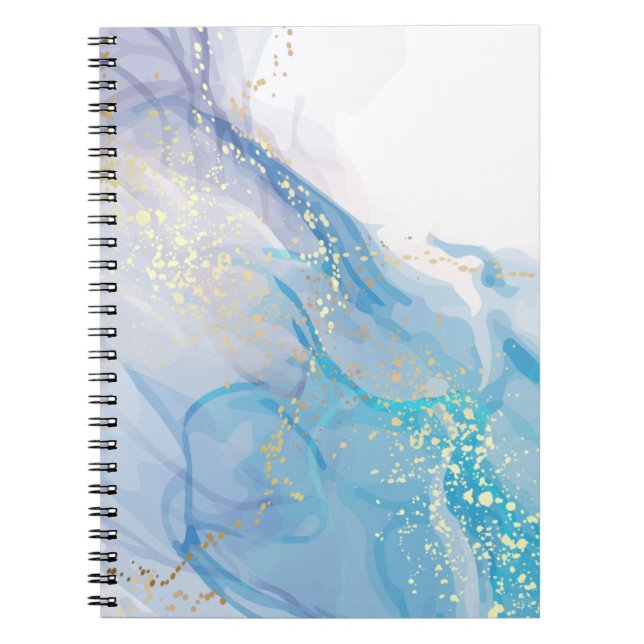 Caderno de Fotos Espiral com Aquarela Rosa (80 Pág (Frente)