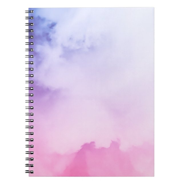 Caderno de Fotos Espiral com Aquarela Rosa (80 Pág (Frente)