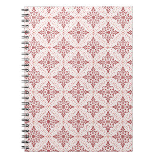Caderno de Fotos Espiral com Design Vermelho e Ros