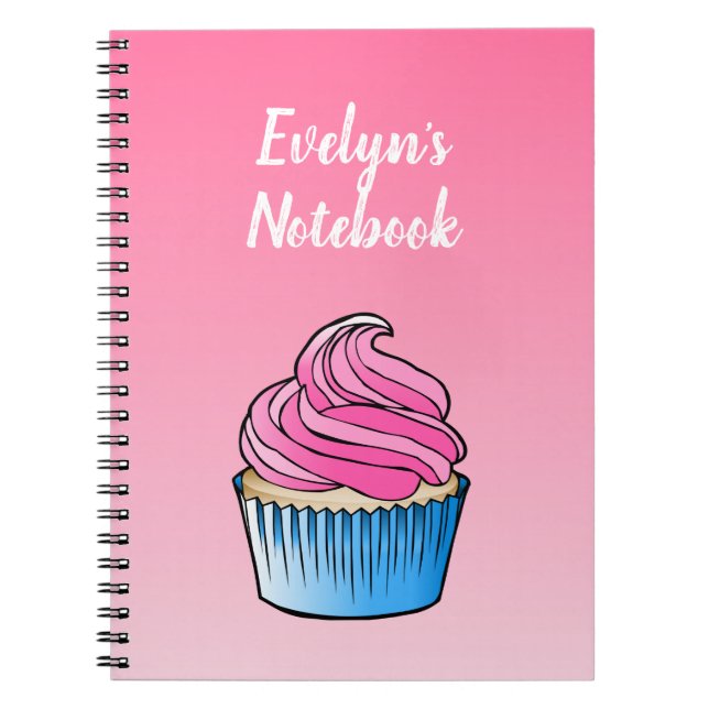 Caderno de Fotos Espiral Cupcake (Frente)