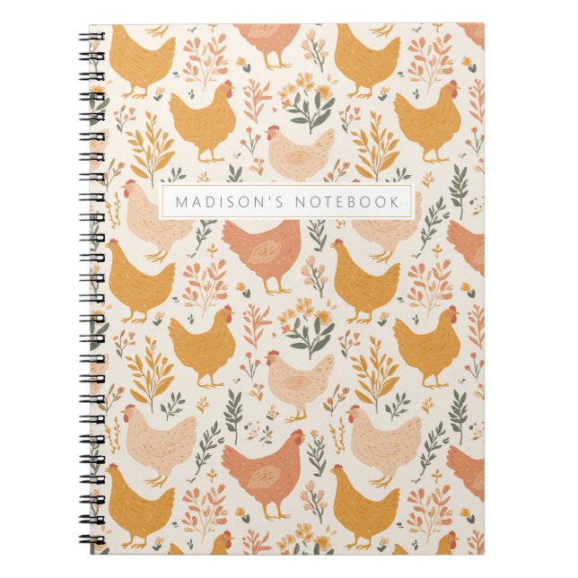Caderno de Fotos Espiral de Frango (Frente)