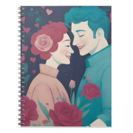 Caderno de Fotos Espiral do Dia dos Namorados
