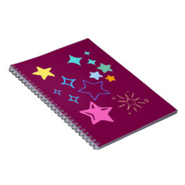 Caderno de Fotos Espiral Estrelas