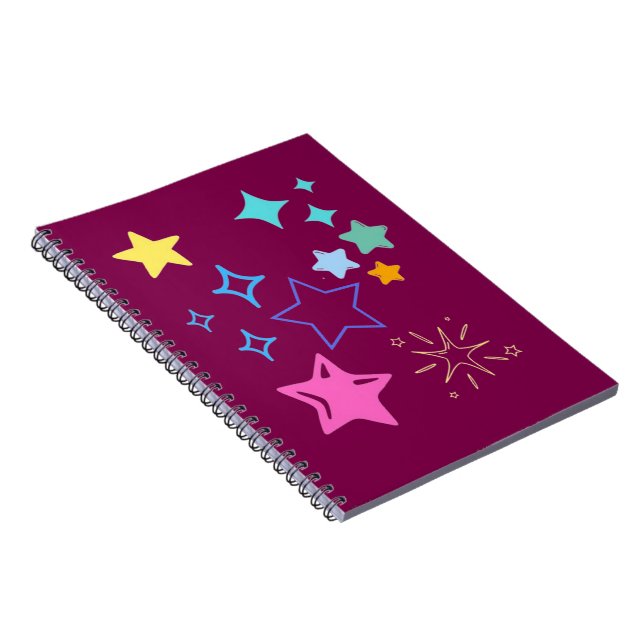 Caderno de Fotos Espiral Estrelas (Lado Direito)