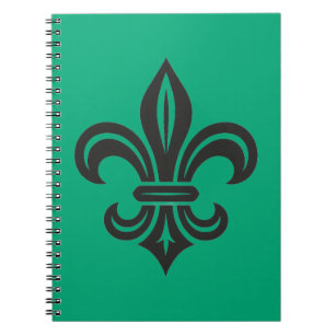 Caderno de Fotos Espiral "Fleur-de-lis Estilizada"