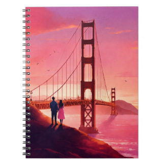 Caderno de Fotos Espiral "Fuga Romântica – Caderno