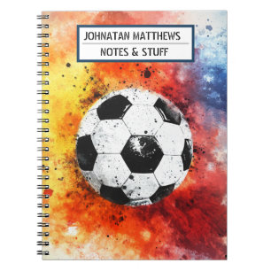 Caderno de Fotos Espiral Futebol de Volta às Aulas