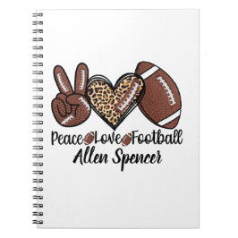 Caderno de Fotos Espiral Futebol Paz e Amor