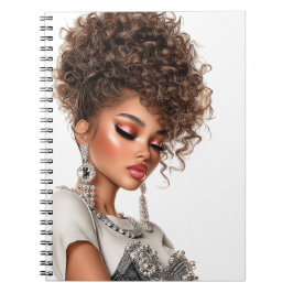 Caderno de Fotos Espiral Garota Glam Gemstone Glow