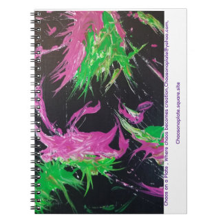 Caderno de Fotos Espiral Golpe de Flor Neon do Cao
