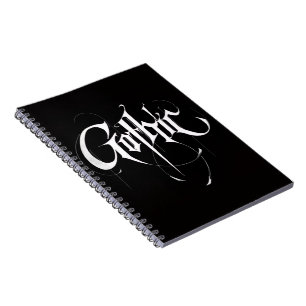 Caderno de Fotos Espiral Gótico