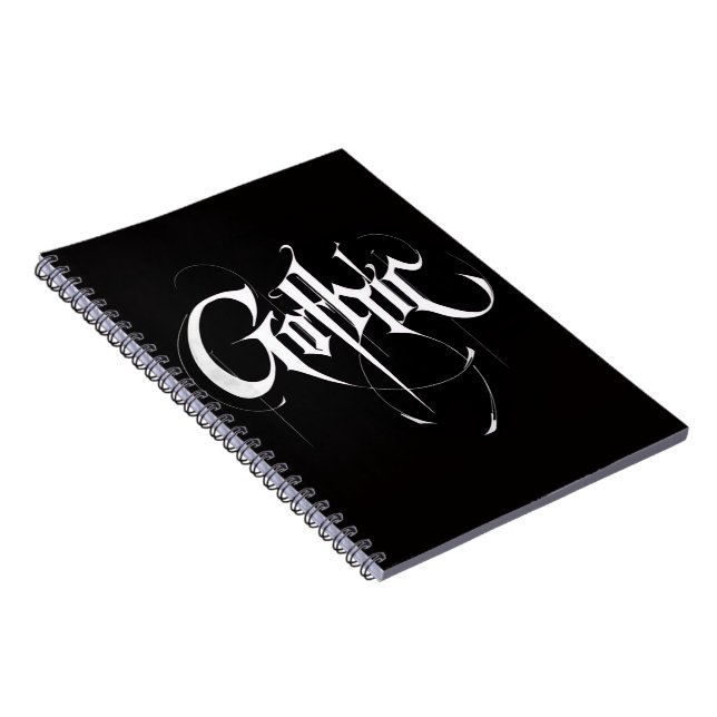 Caderno de Fotos Espiral Gótico (Lado Direito)