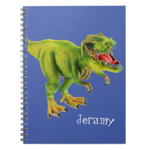 Caderno de Fotos Espiral Personalizado de Dinossau