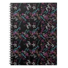 Caderno de Fotos Espiral Rock and Roll