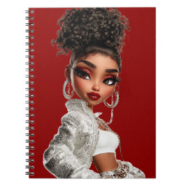 Caderno de Fotos Espiral Vermelho Glow Getter