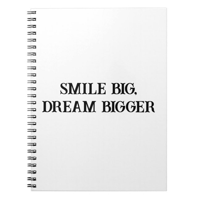 Caderno de Grandes Sorrisos e Sonhos para Crianças (Frente)