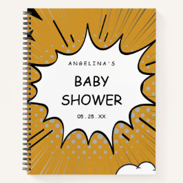 Caderno de Lista de Presentes de Baby Shower Cômic